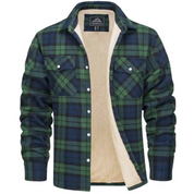 Men's Plaid Winter Jacket - Cosy Lined