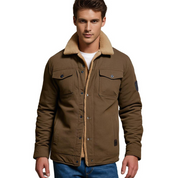 Men's Bomber Jacket - Lined Interior & Chest Pockets