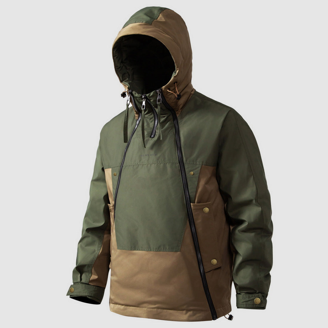 Men's Waterproof Anorak - Hooded with Quarter-Zip