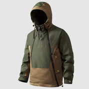 Men's Waterproof Anorak - Hooded with Quarter-Zip