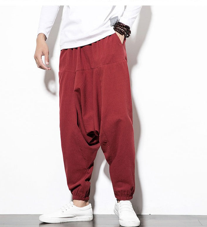 Men's Harem Joggers - Stylish Baggy Fit