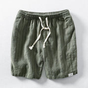 Lightweight Striped Linen Shorts for Men