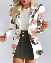 Chic and Elegant Blazer and Mini Skirt Set for Women