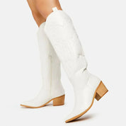 Women's Classic Knee-High Cowboy Boots - Winter Ready & Plus Size
