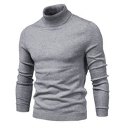 Men's Roll Neck Jumper - Ribbed Slim Fit Design