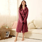 Women's Dressing Gown - Hooded with Ears and Self-Tie Belt