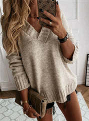 Stylish and Casual V-Neck Sweater for Women
