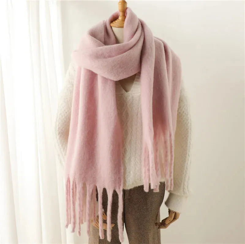 Women's Scarf - Chunky Finish with Fringe Trim