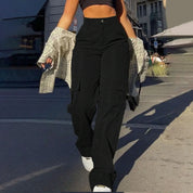 High-Waist Cargo Trousers for Women