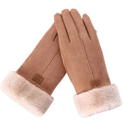 Women's Gloves - Contrast Lined with Velvety Finish