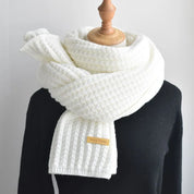 Women's Scarf - Long Ribbed Knit