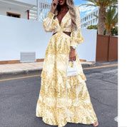 Flowy Cut-Out Maxi Dress for Women