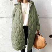Karla - Classic Quilted Long Coat for Women