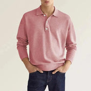 Classic and Trendy Long-Sleeve Polo Shirt for Men