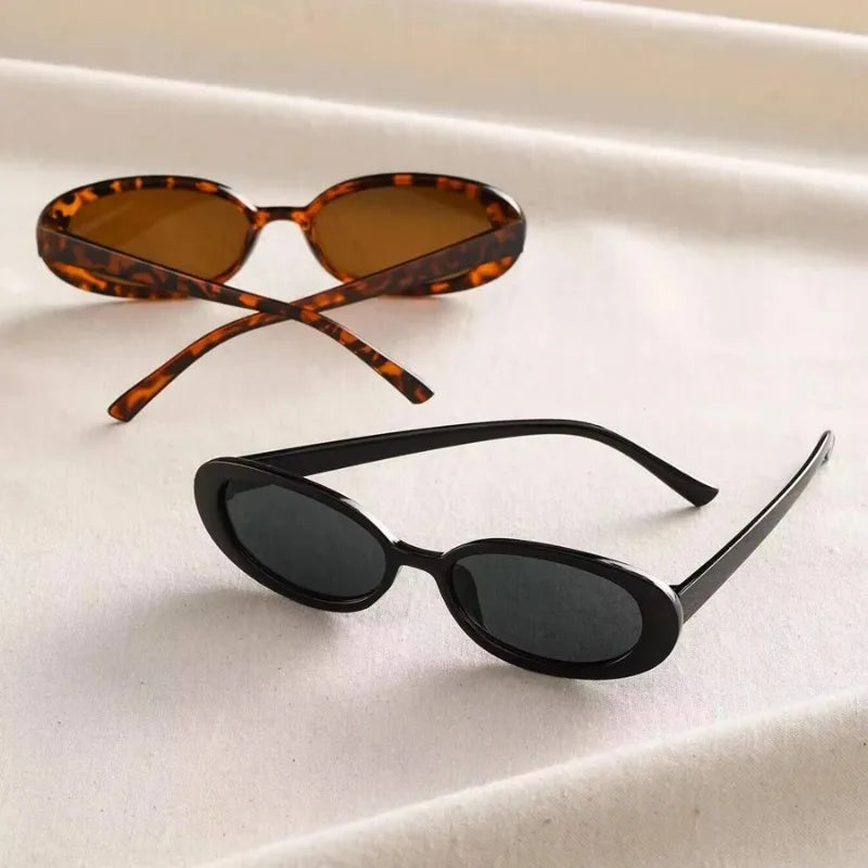 Vintage Oval UV400 Sunglasses for Women