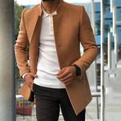 Men's Winter Coat - Stand Collar & Tailored Fit