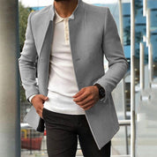 Men's Winter Coat - Stand Collar & Tailored Fit