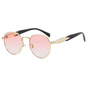 Vintage Round Metal UV400 Sunglasses for Women