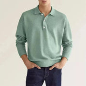 Classic and Trendy Long-Sleeve Polo Shirt for Men