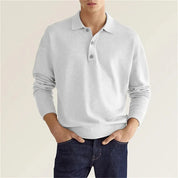 Classic and Trendy Long-Sleeve Polo Shirt for Men