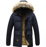 Men's Winter Jacket – Padded Hooded Parka