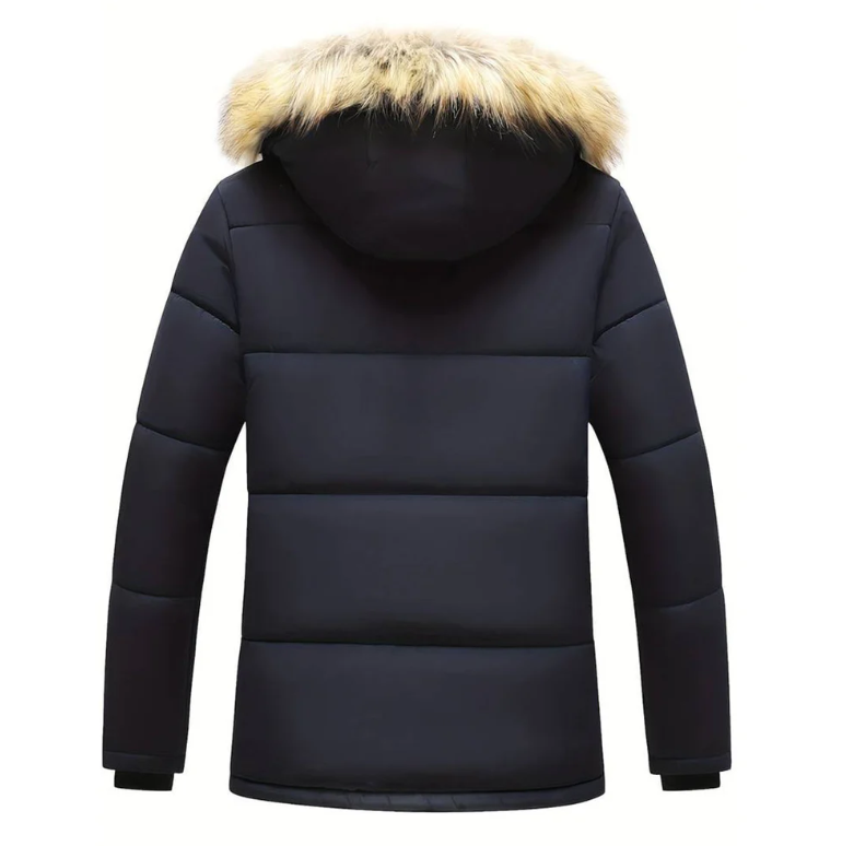 Men's Winter Jacket – Padded Hooded Parka