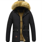 Men's Winter Jacket – Padded Hooded Parka