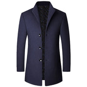 Men’s Coat – Single-Breasted and Quilted Lining