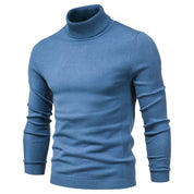 Men's Roll Neck Jumper - Ribbed Slim Fit Design