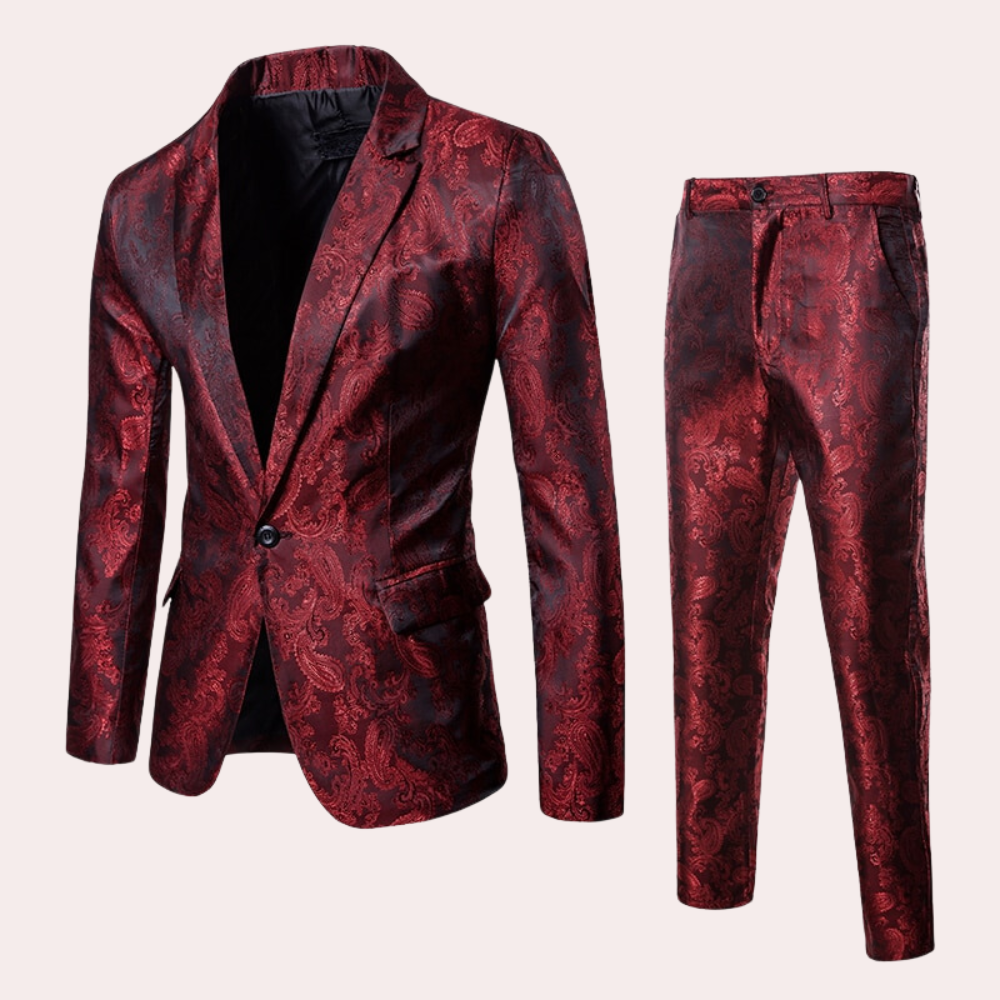 Slim Fit Lightweight Wedding Suit for Men
