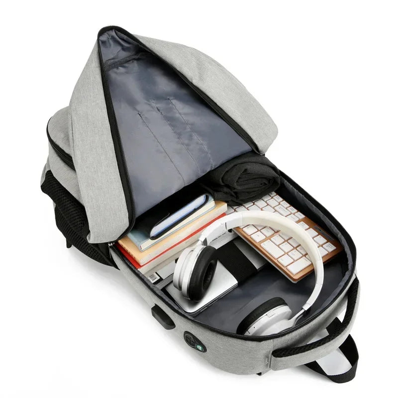 Unisex Anti-Theft Travel Backpack - Waterproof Insulated Lunch Compartment
