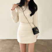 Women's Blazer & Skirt Set - Elegant and Comfortable