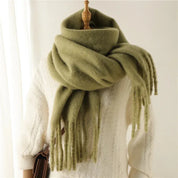 Women's Scarf - Chunky Finish with Fringe Trim