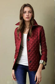 Women's Quilted Jacket - Barn Style with Button Front