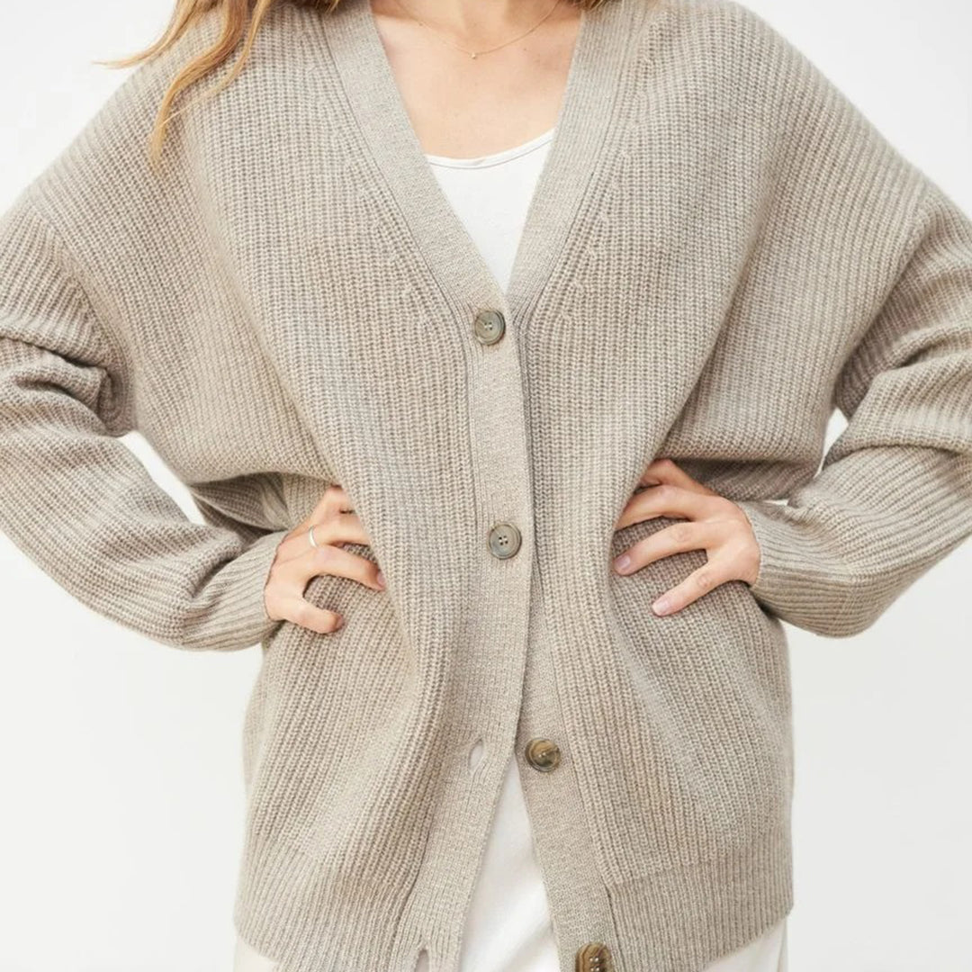 Women's Relaxed Fit Knit Cardigan - Lightweight Layering Piece