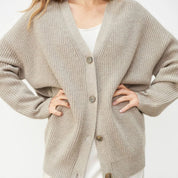Women's Relaxed Fit Knit Cardigan - Lightweight Layering Piece