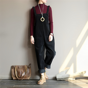 Amelia - Retro Casual Corduroy Overall for Women