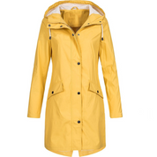 Women's Waterproof Long Jacket - Windproof & Comfortable