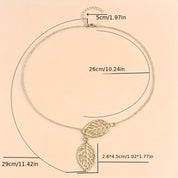 Women's Minimalist Pendant Necklace - Adjustable Chain