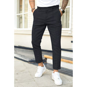 Men's Slim Fit Chino Work Trousers - Smart Casual Style