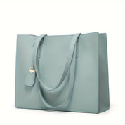 Women's Leather Tote Bag - Elegant & Stylish