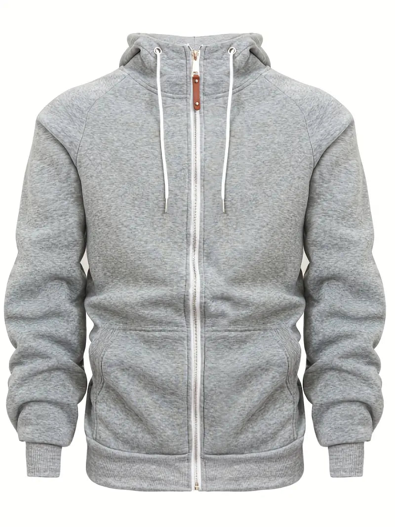 Xander - Casual Zip-Up Hoodie for Men