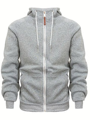 Xander - Casual Zip-Up Hoodie for Men