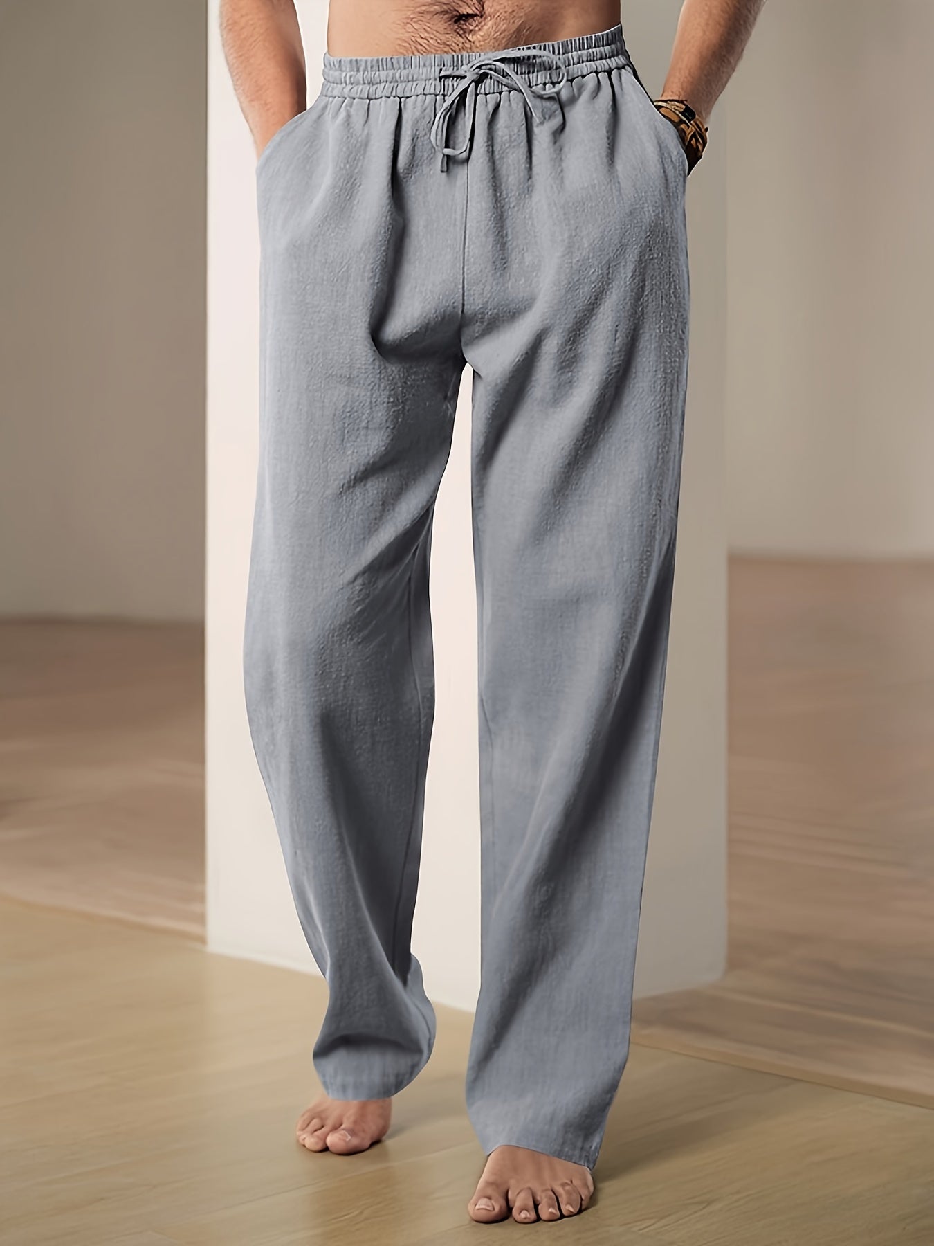 Lightweight Relaxed Fit Lounge Trousers for Men