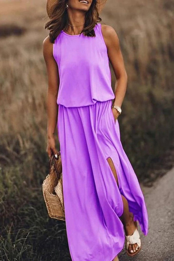 Flowy Slit Maxi Dress for Women