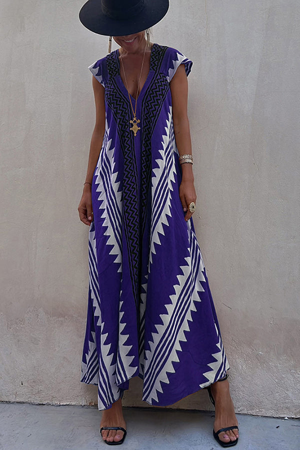 Ethnic Flowy Maxi Dress for Women