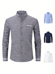 Ronan - Long-Sleeve Collar Shirt for Men