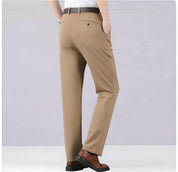 Men's Slim Fit Work Trousers - Flat Front Style