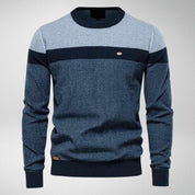 Men's Jumper - Crew Neck with Striped Design