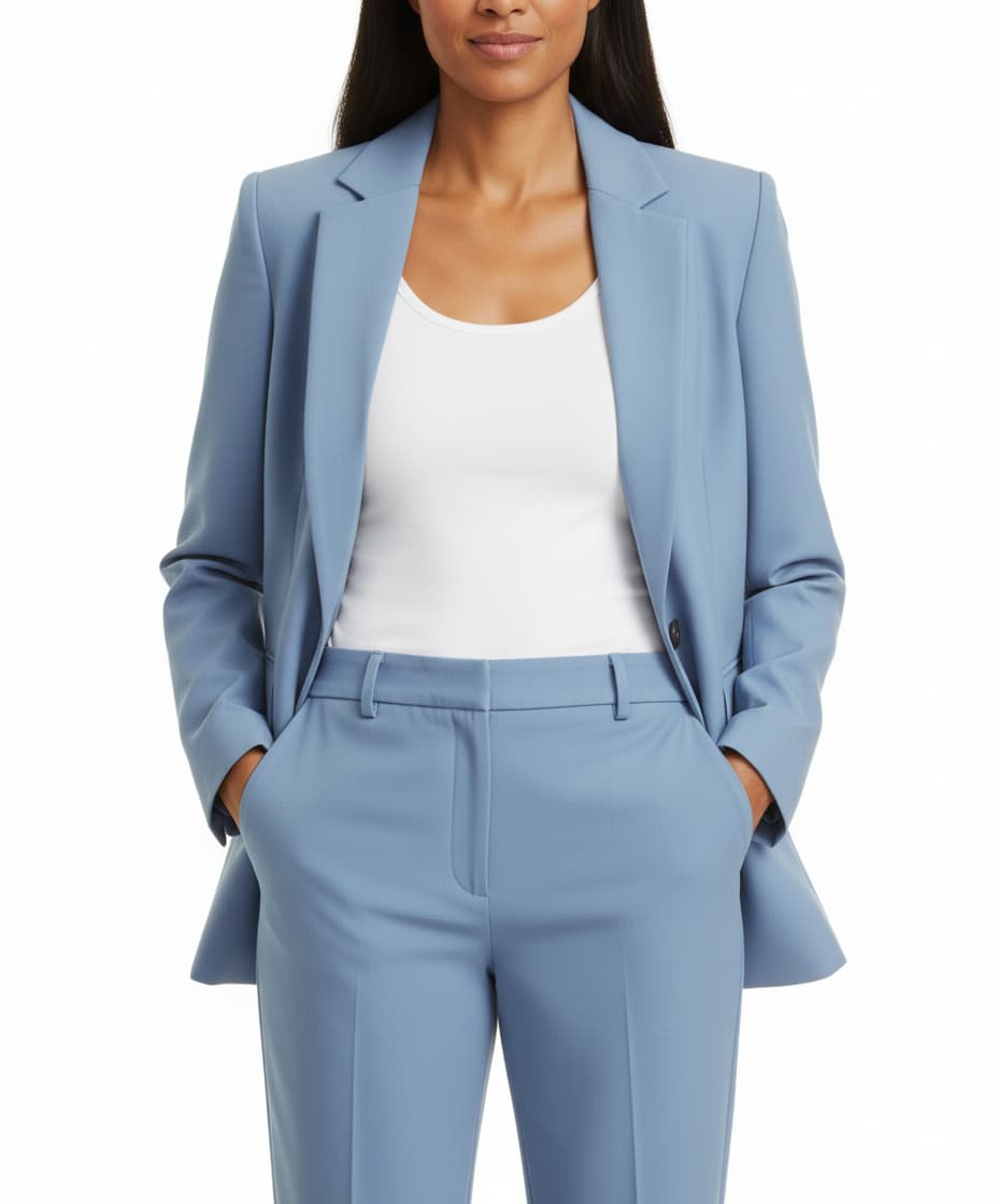 Tailored Blazer and Trouser Suit Set for Women